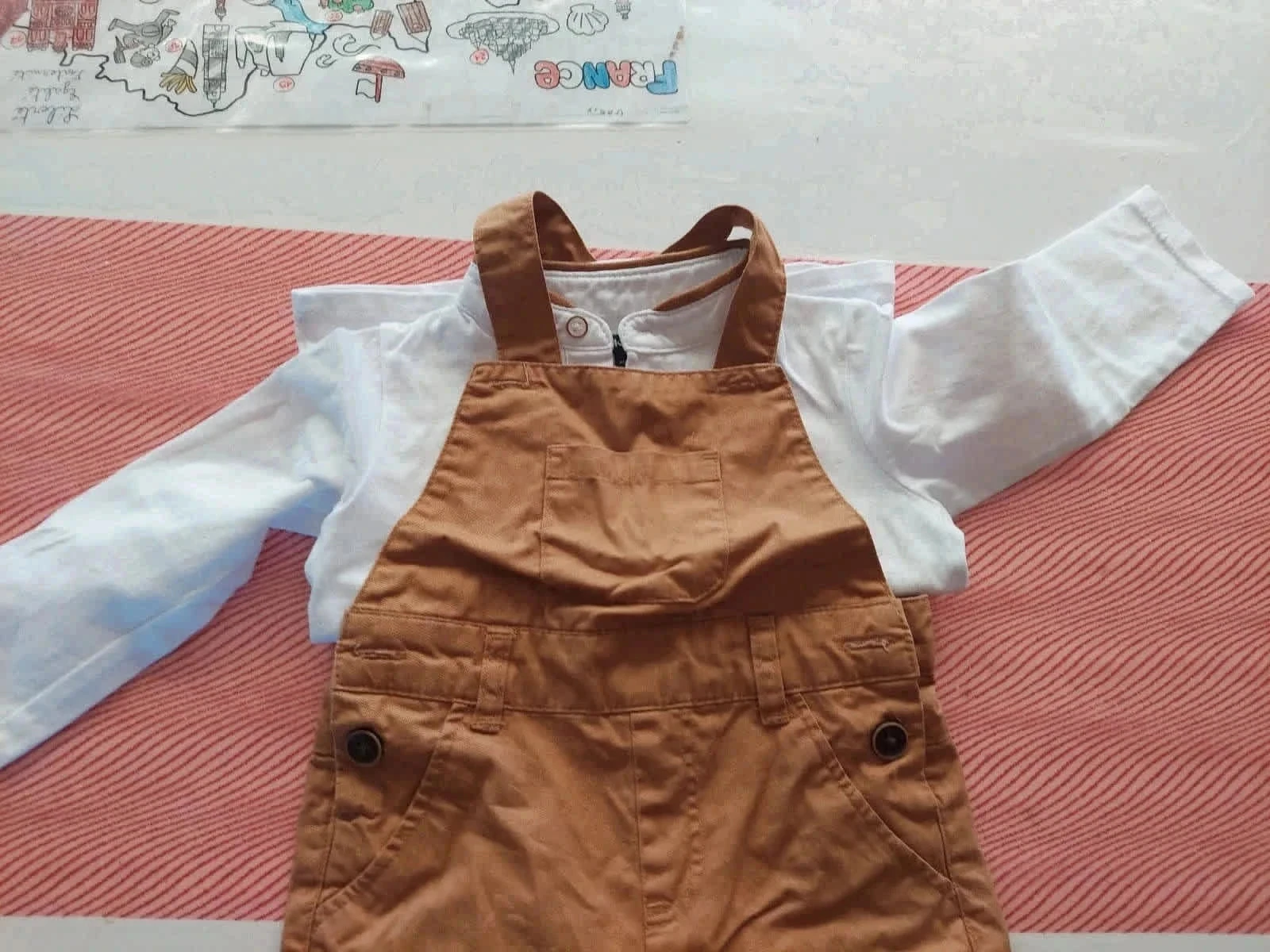 Conjunto macacão camiseta 18 meses – photo 2